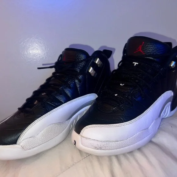 Jordan 12 Retro 2021 Black/White Size youth